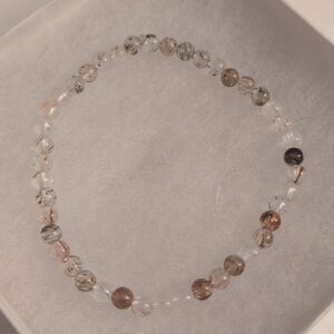 Handmade Copper Rutile Quartz Stretch Bracelet